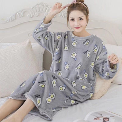 Autumn And Winter Pajamas Women Winter Flannel Pajamas Women