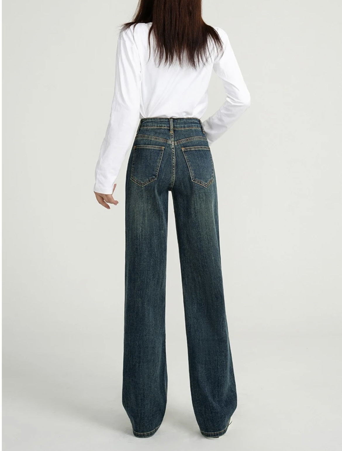 Fashion Casual Denim Trousers Women